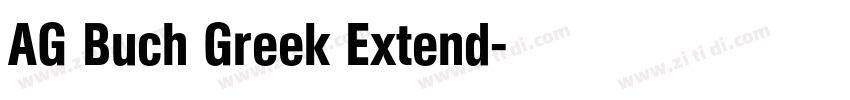 AG Buch Greek Extend字体转换